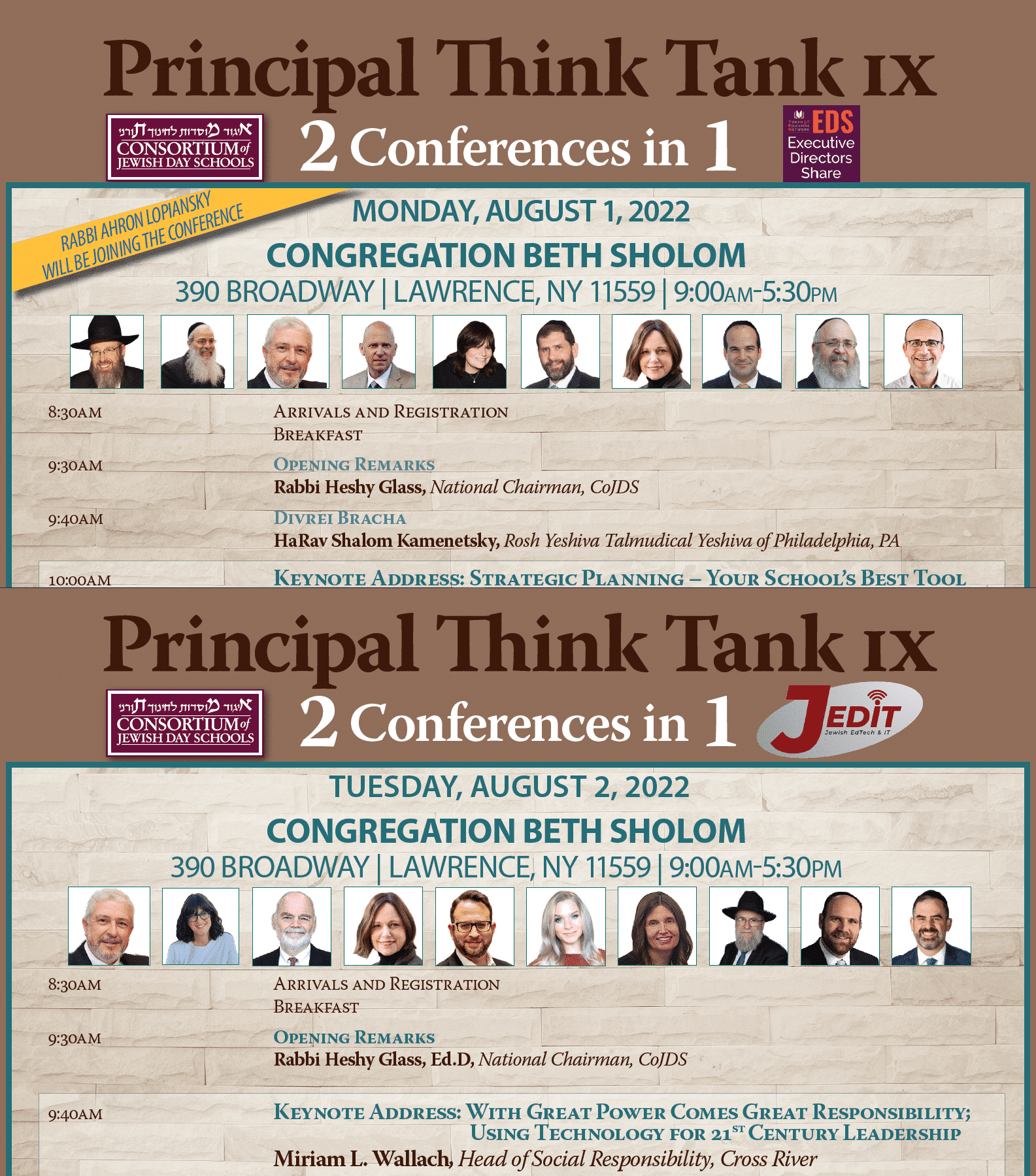 Principal Think Tank IX 2 Conferences in 1 2022